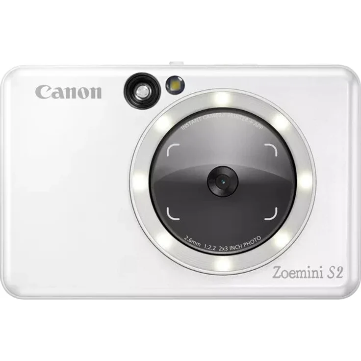 Canon Zoemini S2 Sofortbildkamera Perlweiß (11530010203) – Bild 1