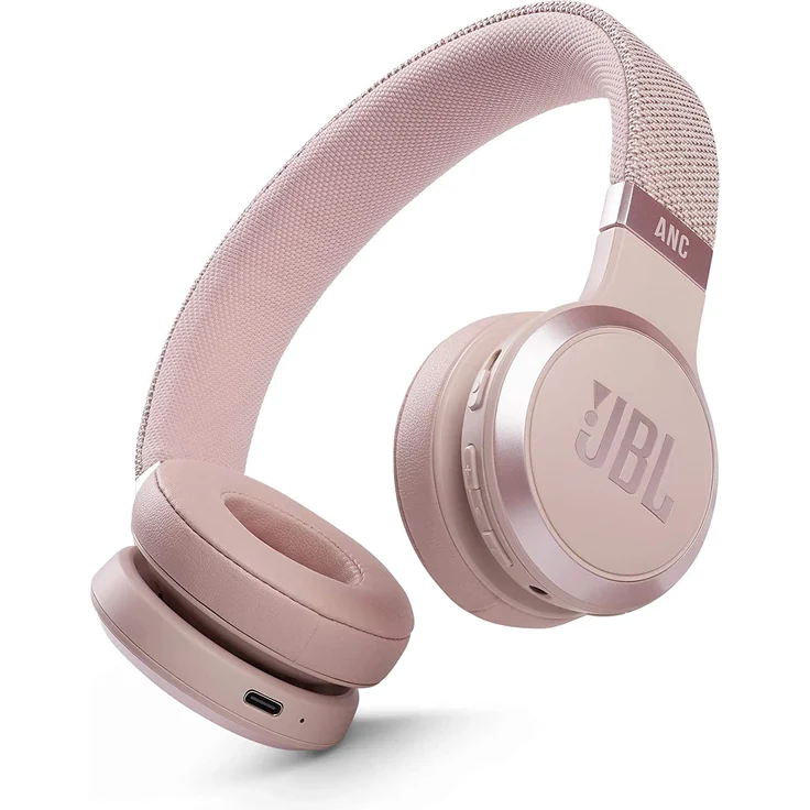 JBL Live 460NC On-Ear-Kopfhörer mit Aktiver Geräuschunterdrückung und Mikrofon, Rose, rosa – Bild 1