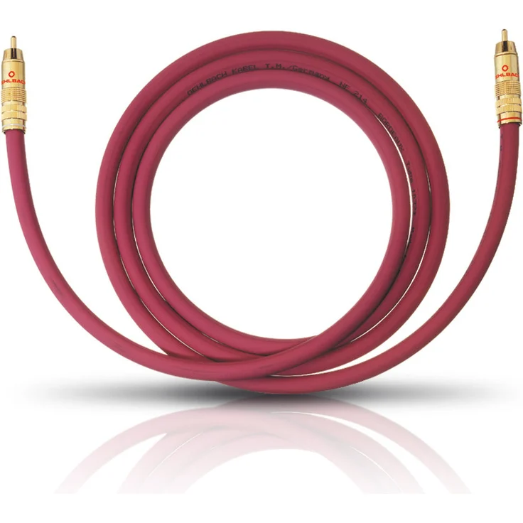NF 214 Sub Subwoofer Cinch-Kabel Rot, 5m – Bild 1