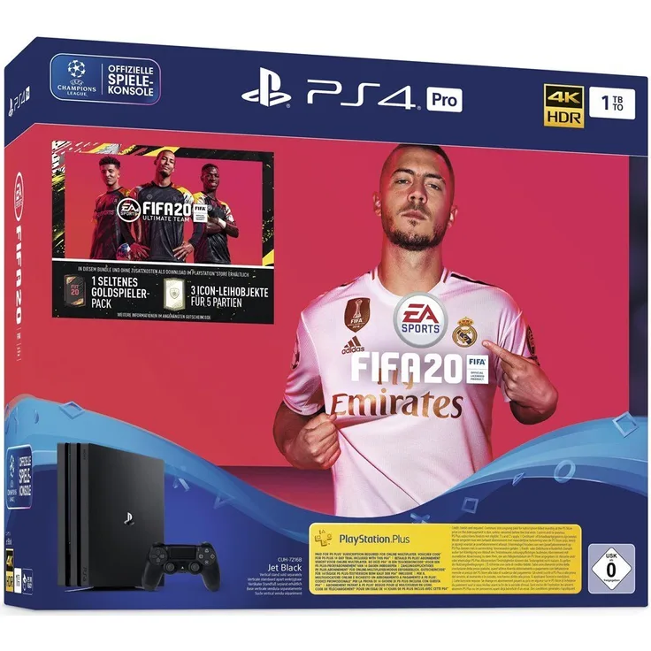 Sony PlayStation 4 Pro Jet Black 1TB Bundle inkl. FIFA 20