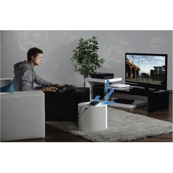 Hama Maus-Tastatur Konverter Speedshot Ultimate (geeignet für Xbox One X, PlayStation 4-SLIM-PRO, Xbox One, PlayStation 3, Xbox 360) schwarz-blau (54478) – Bild 3