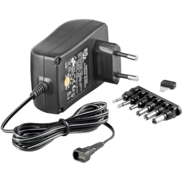 Universal Netzteil 1500mA 3V - 4,5V - 5V - 6V - 7,5V - 9V - 12V inkl. 8 Adapterstecker plus USB