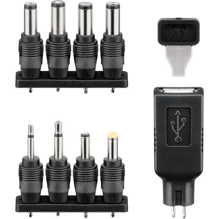 Universal Netzteil 1500mA 3V - 4,5V - 5V - 6V - 7,5V - 9V - 12V inkl. 8 Adapterstecker plus USB – Bild 9