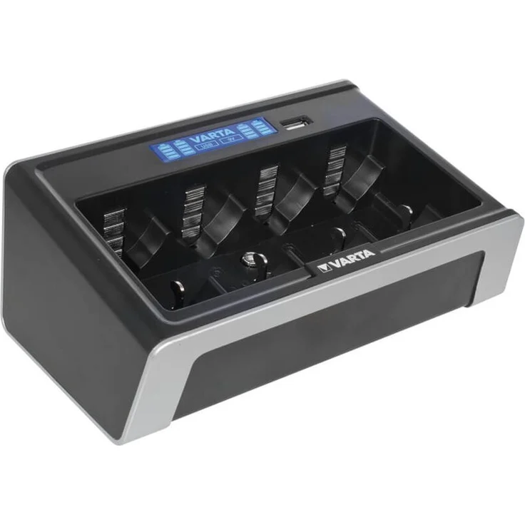 Varta Universal Ladegerät lädt AA, AAA, C, D oder 9V rechargeable Ni-MH Akkus inkl. Netzteil (Design kann abweichen) – Bild 1