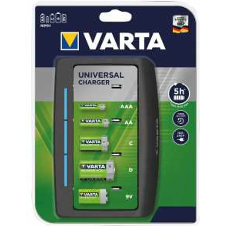 Varta Universal Ladegerät lädt AA, AAA, C, D oder 9V rechargeable Ni-MH Akkus inkl. Netzteil (Design kann abweichen) – Bild 6