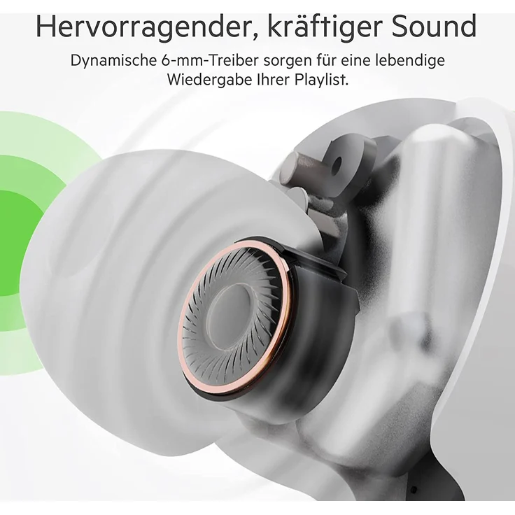 Belkin Soundform Rise True Wireless In-Ear-Kopfhörer mit Bluetooth, wasserdicht, weiß – Bild 3