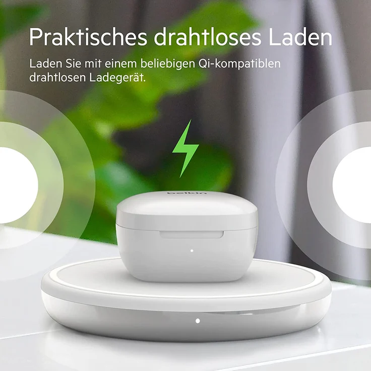 Belkin Soundform Rise True Wireless In-Ear-Kopfhörer mit Bluetooth, wasserdicht, weiß – Bild 4