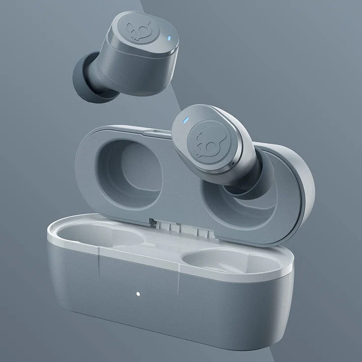 Skullcandy Jib True Wireless In-Ear-Kopfhörer, Spritzwassergeschützt, Chill Grey, Grau – Bild 2