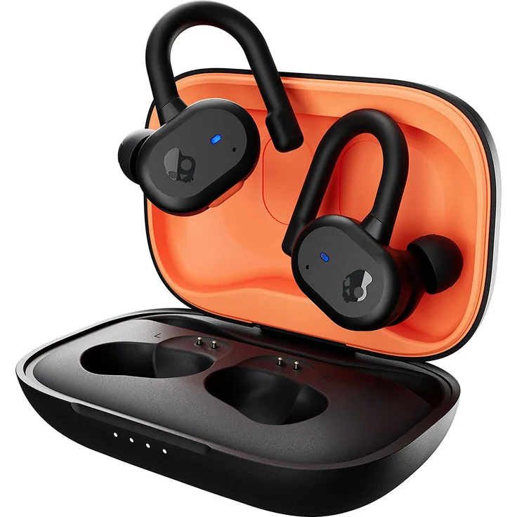 Skullcandy Push Active True Wireless In-Ear-Kopfhörer, True Black/Orange, schwarz, orange
