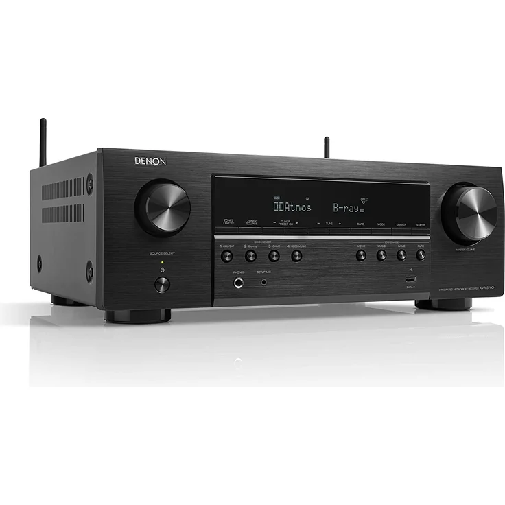 Denon AVR-S760H Heimkino-Receiver, 7.2 Kanal, HDMI-ARC, 4K, DLNA, AirPlay, Bluetooth, WLAN, HEOS, schwarz – Bild 1