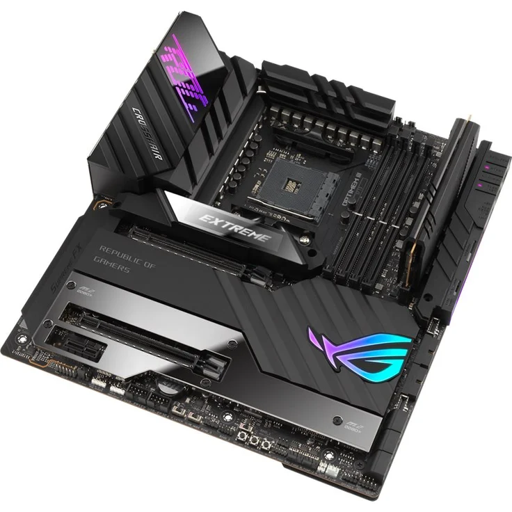 ASUS ROG CROSSHAIR VIII EXTREME - Erweitertes ATX - Sockel AM4 - AMD X570 Chipsatz - USB-C Gen2, USB 3.2 Gen 1, USB 3.2 Gen 2, USB-C Gen 2x2 - 10 Gigabit LAN, 2.5 Gigabit LAN, Wi-Fi, Bluetooth (90MB1860-M0EAY0) – Bild 10