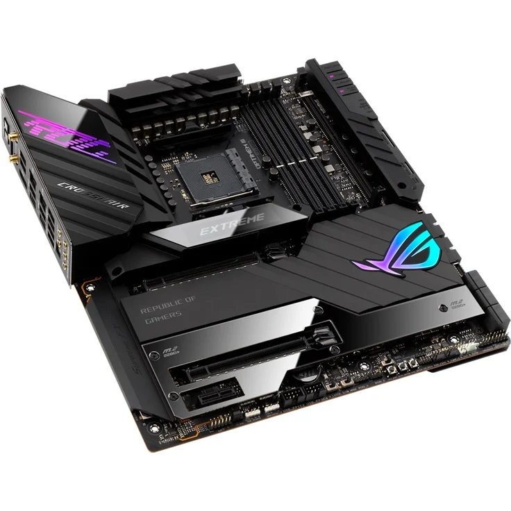 ASUS ROG CROSSHAIR VIII EXTREME - Erweitertes ATX - Sockel AM4 - AMD X570 Chipsatz - USB-C Gen2, USB 3.2 Gen 1, USB 3.2 Gen 2, USB-C Gen 2x2 - 10 Gigabit LAN, 2.5 Gigabit LAN, Wi-Fi, Bluetooth (90MB1860-M0EAY0) – Bild 5