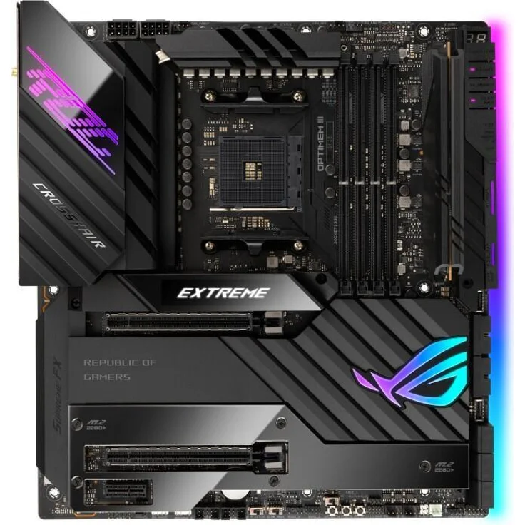 ASUS ROG CROSSHAIR VIII EXTREME - Erweitertes ATX - Sockel AM4 - AMD X570 Chipsatz - USB-C Gen2, USB 3.2 Gen 1, USB 3.2 Gen 2, USB-C Gen 2x2 - 10 Gigabit LAN, 2.5 Gigabit LAN, Wi-Fi, Bluetooth (90MB1860-M0EAY0) – Bild 1
