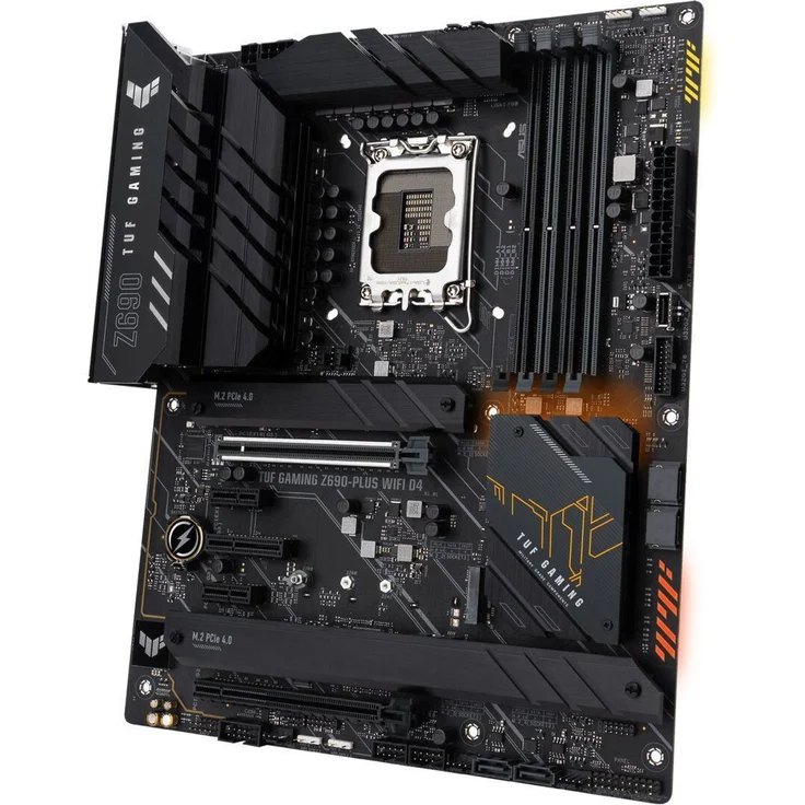 ASUS TUF GAMING Z690-PLUS WIFI D4 - ATX - LGA1700-Sockel - Z690 Chipsatz - USB-C Gen1, USB 3,2 Gen 1, USB 3,2 Gen 2, USB-C Gen 2x2 - 2,5 Gigabit LAN, Wi-Fi, Bluetooth - HD Audio (8-Kanal) (90MB18V0-M0EAY0) – Bild 3