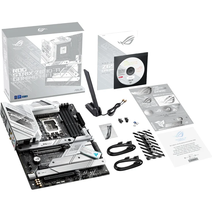 ASUS ROG STRIX Z690-A GAMING WIFI D4 - ATX - LGA1700-Sockel - Z690 Chipsatz - USB-C Gen2, USB 3.2 Gen 1, USB 3.2 Gen 2, USB-C Gen 2x2 - 2.5 Gigabit LAN, Wi-Fi, Bluetooth - HD Audio (8-Kanal) (90MB18K0-M0EAY0) – Bild 6