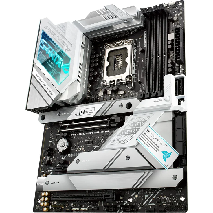 ASUS ROG STRIX Z690-A GAMING WIFI D4 - ATX - LGA1700-Sockel - Z690 Chipsatz - USB-C Gen2, USB 3.2 Gen 1, USB 3.2 Gen 2, USB-C Gen 2x2 - 2.5 Gigabit LAN, Wi-Fi, Bluetooth - HD Audio (8-Kanal) (90MB18K0-M0EAY0) – Bild 10