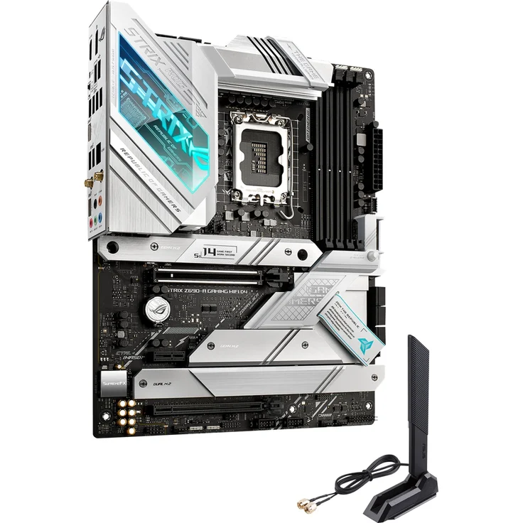 ASUS ROG STRIX Z690-A GAMING WIFI D4 - ATX - LGA1700-Sockel - Z690 Chipsatz - USB-C Gen2, USB 3.2 Gen 1, USB 3.2 Gen 2, USB-C Gen 2x2 - 2.5 Gigabit LAN, Wi-Fi, Bluetooth - HD Audio (8-Kanal) (90MB18K0-M0EAY0) – Bild 7