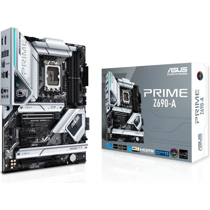 ASUS PRIME Z690-A - ATX - LGA1700-Sockel - Z690 Chipsatz - USB-C Gen2, USB 3.2 Gen 1, USB 3.2 Gen 2, USB-C Gen 2x2 (90MB18L0-M0EAY0) – Bild 1