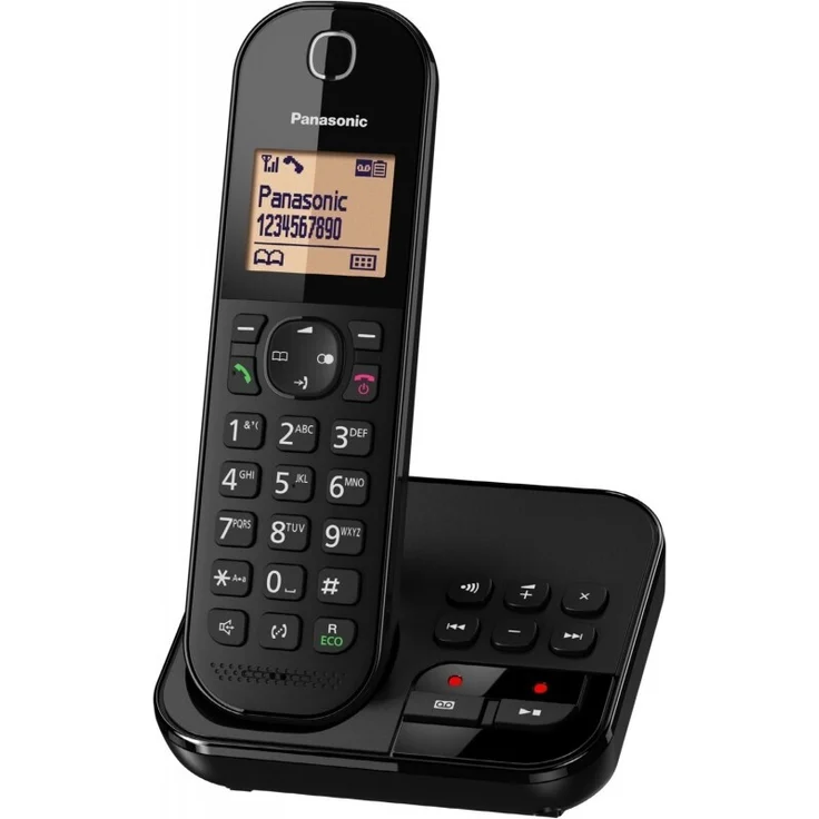 Panasonic KX-TGC420GB, schnurloses Telefon mit Anrufbeantworter, schwarz – Bild 2