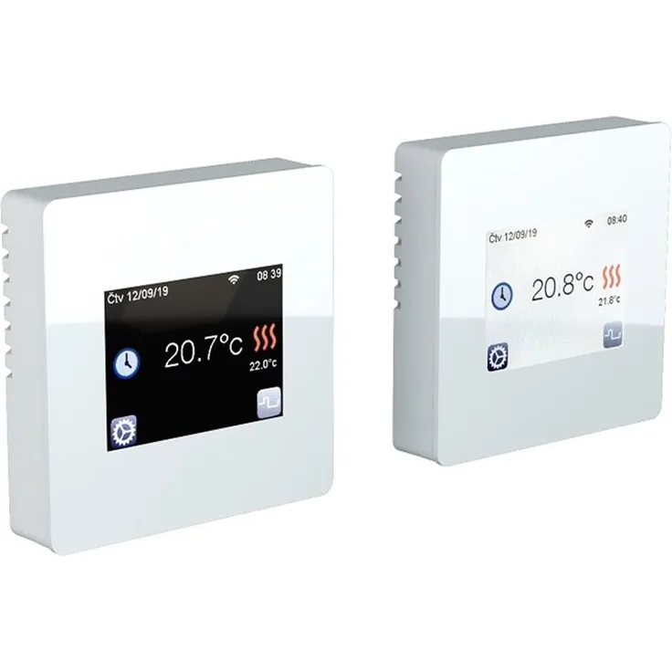 FENIX Digitales Unterputz-Thermostat TFT WIFI, steuerbar per App, weiß