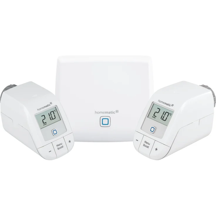 Homematic IP HmIP-SK16 Smart Home Starter Set Heizen, Digitale Steuerung für Heizung mit oder ohne App, Amazon Alexa, Google Assistant, einfache Installation, Energie sparen, Thermostat, Heizungsthermostat (156537A0) – Bild 2