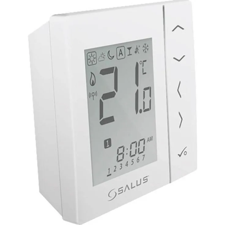 Salus VS20WRF batteriebetriebener Aufputz-Funkraumthermostat, weiß (1484555)