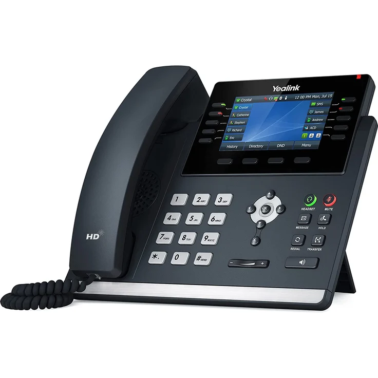 Yealink IP Telefon SIP-T46U PoE Business - VoIP-Telefon mit Rufnummernanzeige – Bild 2