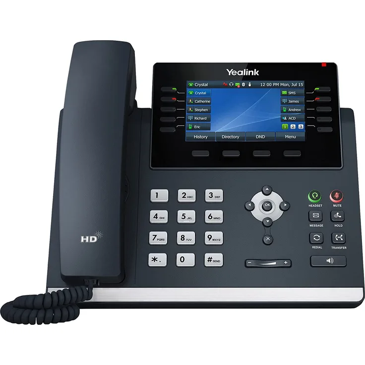 Yealink IP Telefon SIP-T46U PoE Business - VoIP-Telefon mit Rufnummernanzeige