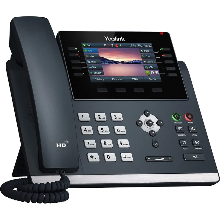 Yealink IP Telefon SIP-T46U PoE Business - VoIP-Telefon mit Rufnummernanzeige – Bild 3