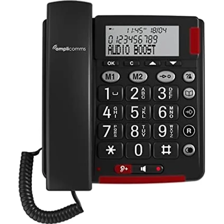 Amplicomms BigTel 48 Plus UN Analog Telefon dark grey, 00501