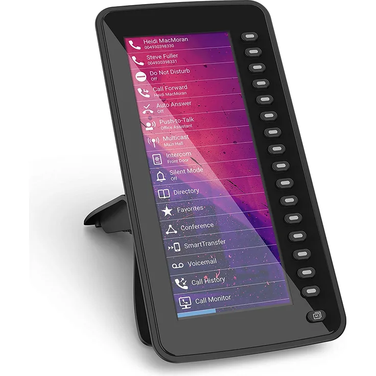 Snom D7C Farb-USB-Erweiterungsmodul für D7C-Telefone, hochauflösendes Farbdisplay mit Hintergrundbeleuchtung, Daisy Chain mit bis zu 3 Modulen, schwarz (00004467)