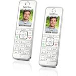 AVM FRITZ!Fon C6 Duo Schnurloses DECT Telefon (viele Funktionen, modernes Design), weiß