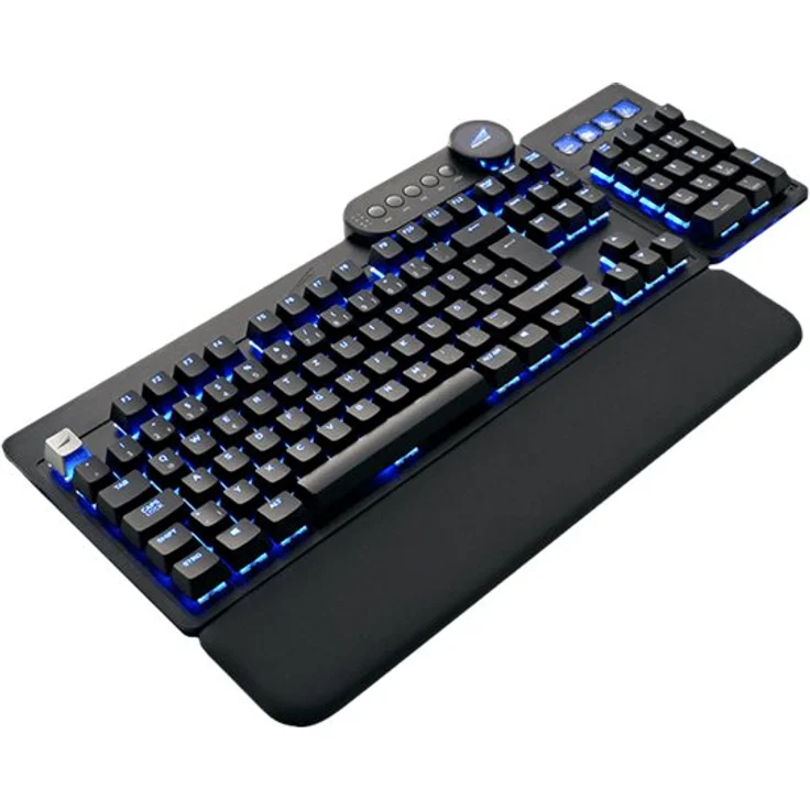 Mountain Everest Max Tastatur USB QWERTZ Deutsch Schwarz (MG-EVK1B-CB1-DE) – Bild 2