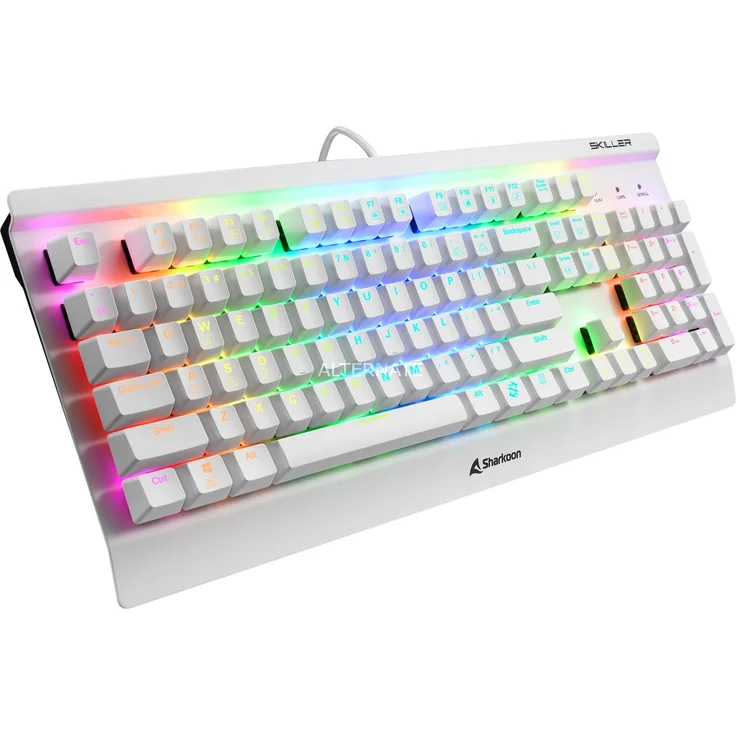 Sharkoon SKILLER SGK3 Tastatur USB QWERTY Englisch Weiß – Bild 3