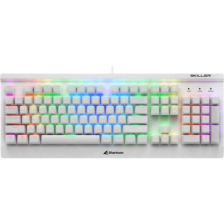 Sharkoon SKILLER SGK3 Tastatur USB QWERTY Englisch Weiß