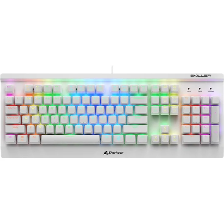 Sharkoon SKILLER SGK3 Tastatur USB QWERTY Englisch Weiß – Bild 1