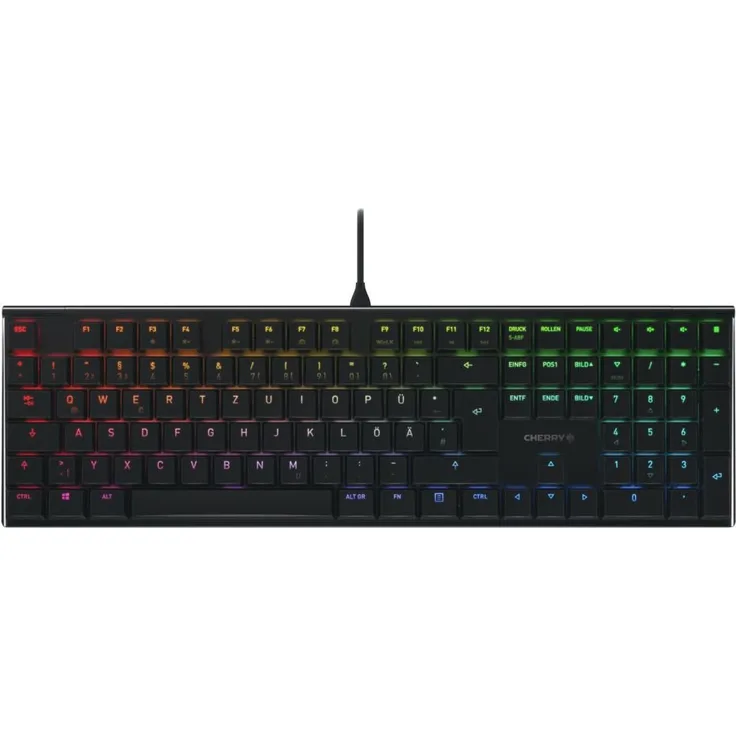 CHERRY MX 10.0N Tastatur USB QWERTZ Deutsch Schwarz (G8A-25010LVBDE-2)