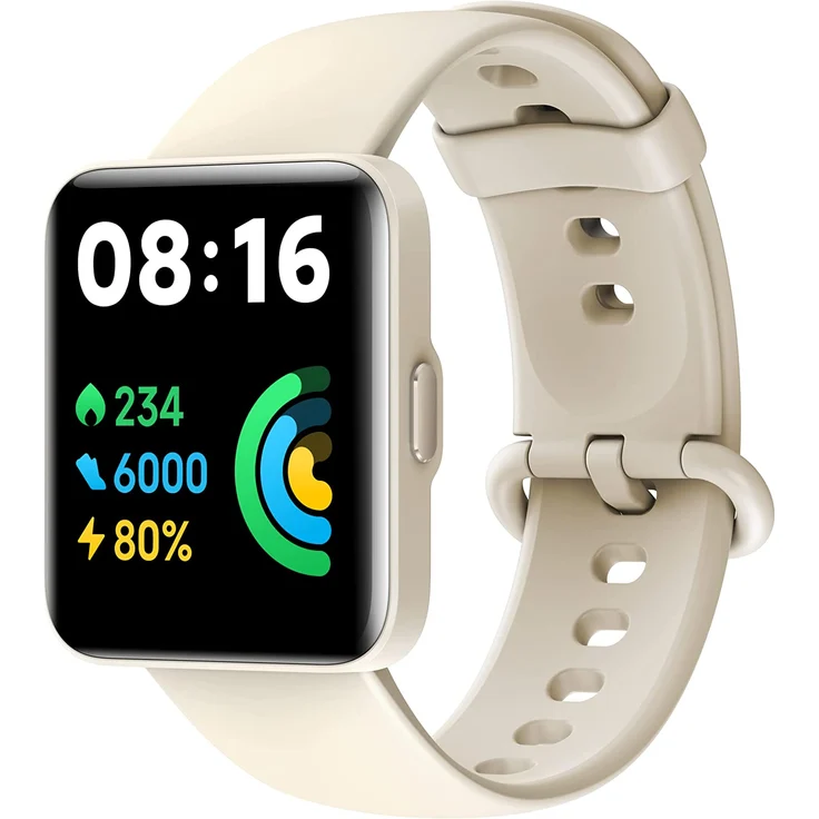 Xiaomi Redmi Watch 2 Lite GL Smartwatch GPS, Unisex, Einheitsgröße, Beige – Bild 2