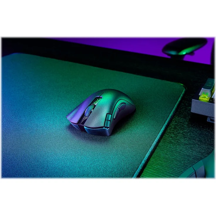 Razer DeathAdder V2 X Hyperspeed Ergonomische Wireless Gaming Maus für PC / Mac - Mechanische Schalter, Hyperspeed Wireless Technologie, Optischer Sensor, Schwarz  (RZ01-04130100-R3G1) – Bild 7