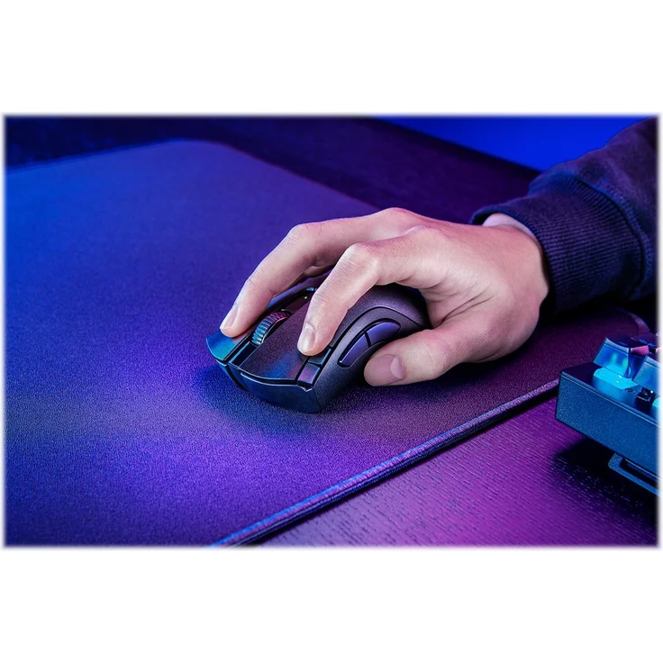 Razer DeathAdder V2 X Hyperspeed Ergonomische Wireless Gaming Maus für PC / Mac - Mechanische Schalter, Hyperspeed Wireless Technologie, Optischer Sensor, Schwarz  (RZ01-04130100-R3G1) – Bild 10