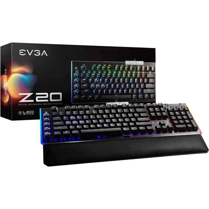 EVGA Z20 RGB Tastatur USB Schwarz (811-W1-20US-KR) – Bild 7