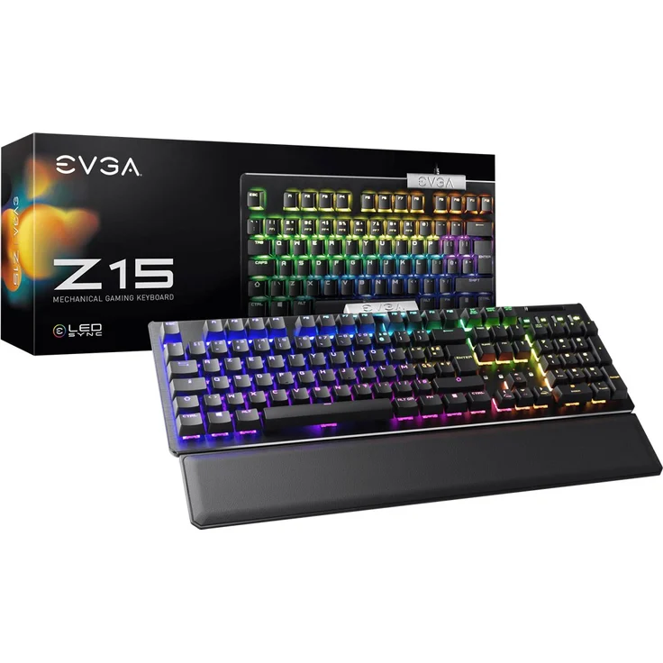EVGA Z15 RGB Tastatur USB Schwarz (821-W1-15FR-K2) – Bild 4