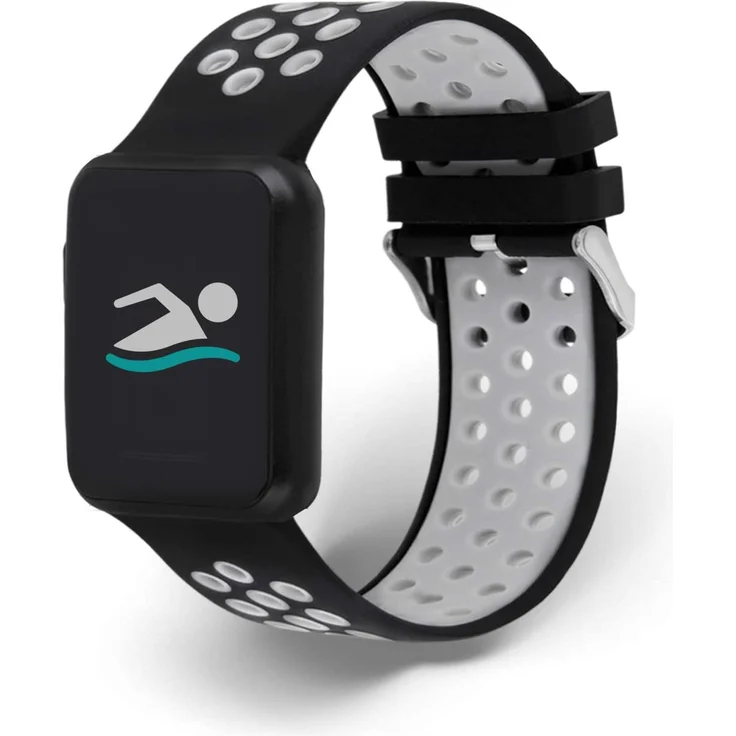 Xlyne Pro Smartwatch X-Watch Keto Sun Reflect Unisex, Metallgehäuse, Edelstahlarmband, Night Grey, grau – Bild 4