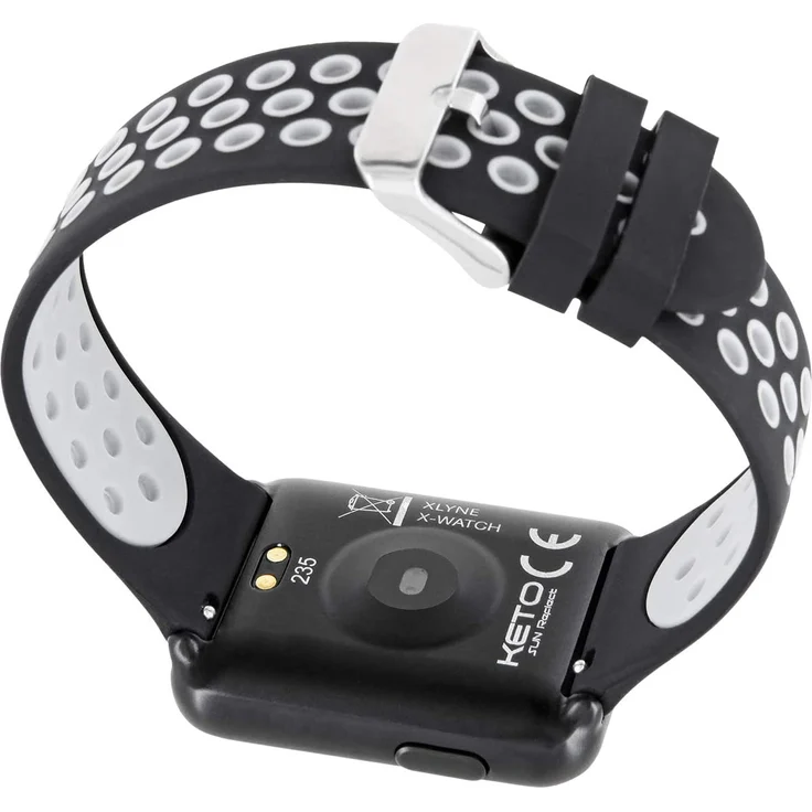 Xlyne Pro Smartwatch X-Watch Keto Sun Reflect Unisex, Metallgehäuse, Edelstahlarmband, Night Grey, grau – Bild 2