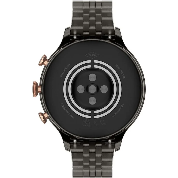 Fossil Gen 6 Smartwatch Unisex, 44 mm, Edelstahlgehäuse, Edelstahlarmband, Anthrazit – Bild 4