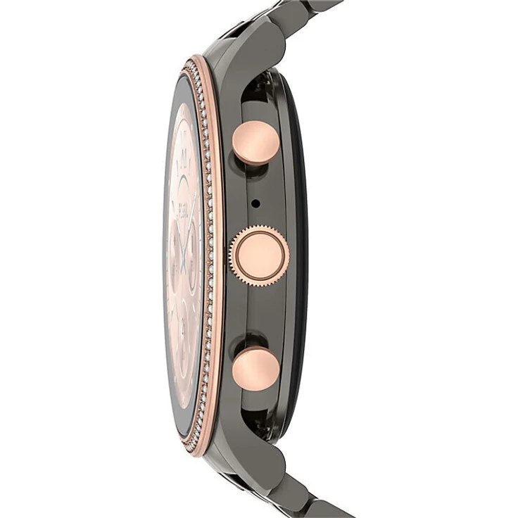 Fossil Gen 6 Smartwatch Unisex, 44 mm, Edelstahlgehäuse, Edelstahlarmband, Anthrazit – Bild 2