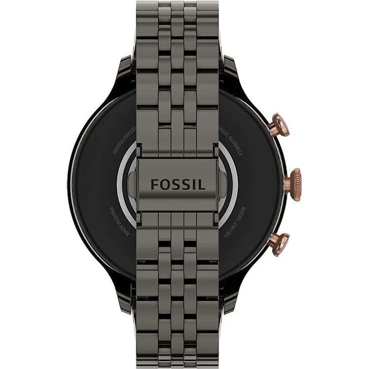 Fossil Gen 6 Smartwatch Unisex, 44 mm, Edelstahlgehäuse, Edelstahlarmband, Anthrazit – Bild 3