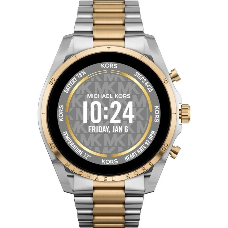 Fossil Gen 6 Smartwatch Unisex, 44 mm, Edelstahlgehäuse, Edelstahlarmband, Silber/Gold – Bild 6