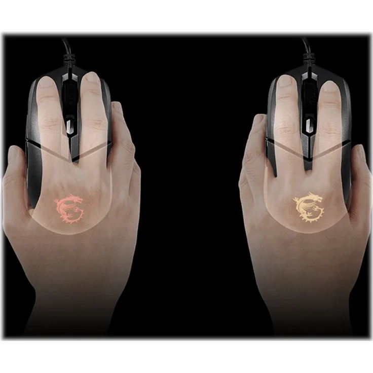 MSI Clutch GM11 Maus Beidhändig USB Typ-A Optisch 5000 DPI (CLUTCH GM11) – Bild 4