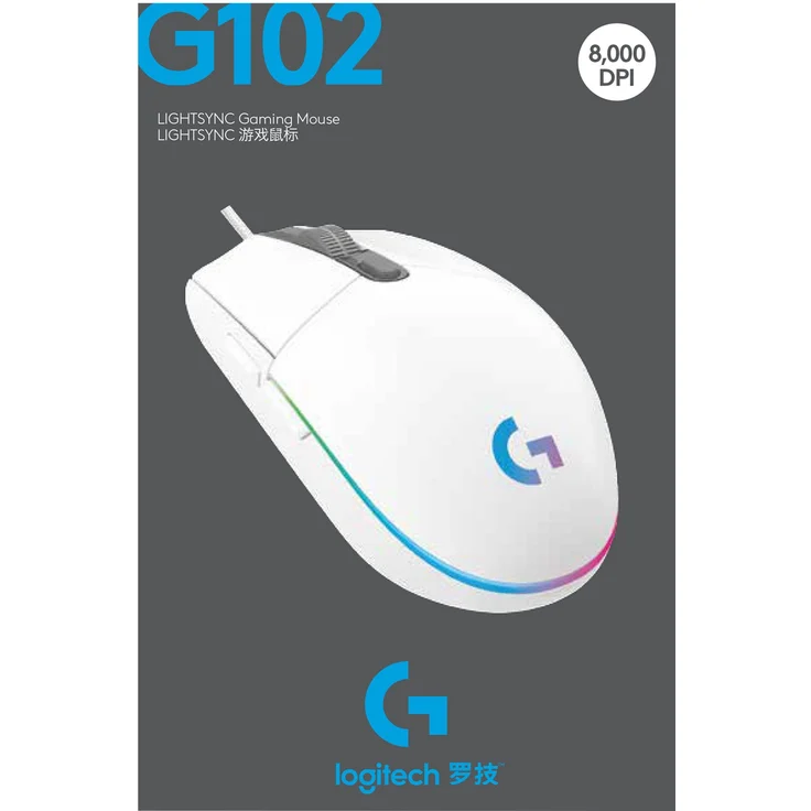 Logitech G G203 LIGHTSYNC Maus USB Typ-A 8000 DPI (910-005824) – Bild 4